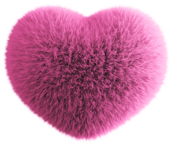 Pink Fluffy Heart
